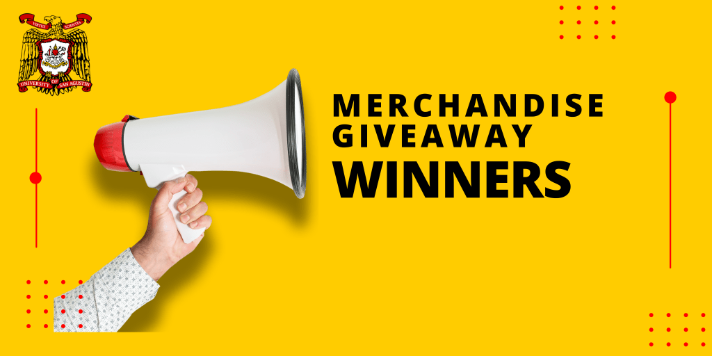 Merchandise Giveaways Winners UNIVERSITY OF SAN AGUSTIN ALUMNI